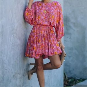 VICI Long Sleeve Rope Tie Dress